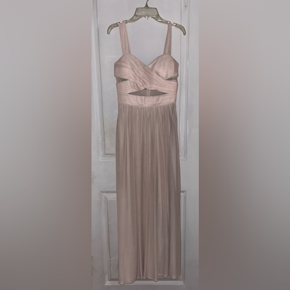 Birdy grey light pink bridesmaids dress